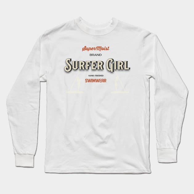 Surfer Girl: SuperMoist Swimwear Long Sleeve T-Shirt by BenCowanArt